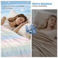 thumbnail image 2 of Colorful Striped Cooling Blanket, Lightweight Breathable Summer Throw Blanket with Double Sided Cold Effect, Rainbow Color Stripes Picnic Beach Blankets Bed Sheet for Hot Sleepers 30"x40", 2 of 8