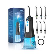 SURFOU Cordless Oral Irrigator, 6 Jet Tips Dental Flosser for Teeth Braces