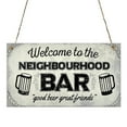 thumbnail image 6 of Farfi Wooden Sign Eco-friendly English Letter Printed Wood Hanging Decorative Plaque Decor for Bar (Type 11), 6 of 13