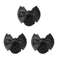 thumbnail image 2 of Wweixi Professional Hair Plate Mesh Pocket Featuring Convenient Snood Net Elegant Two Bows-black 3Set, 2 of 6
