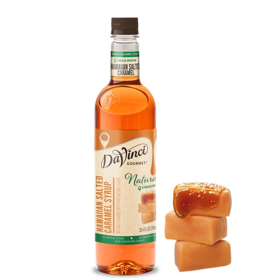 DaVinci Gourmet Naturals Hawaiian Salted Caramel Syrup, 25.4 Fluid Ounces (Pack of 1)