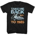 thumbnail image 1 of Back To The Future Take Me Back To 1985 Black Adult T-Shirt Xlt, 1 of 2