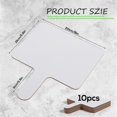 thumbnail image 4 of 10Pcs 9.6X8Inch Dry Erase Answers Paddle, Handhold Wooden White Board Double Sided Dry Erase Answer, 4 of 5