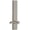 Satin Nickel, variant on Grandeur 803299 Carre Solid Brass Rose Right Handed Tall Plate Passage Door Lever Set -