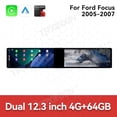 thumbnail image 3 of TPXINXIN Dual 12.3 inch Screen Car Radio For Ford Focus 2005-2007 Android GPS Navigation Multimedia Video Player Stereo Receiver Head Unit, 3 of 15