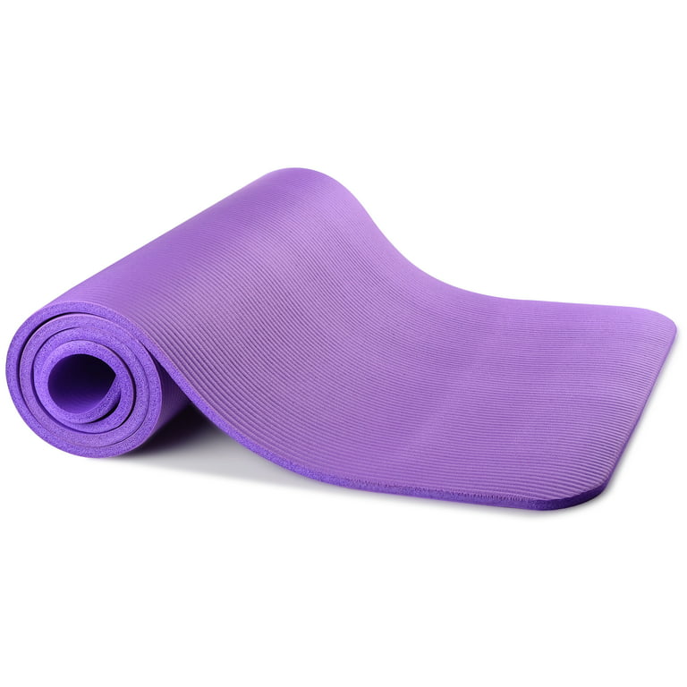 Buy RAYFIN Purple Ethylene Vinyl Acetate Yoga Mat with Shoulder Strap and Carrying  Bag 8 mm Online at Best Prices in India - JioMart.