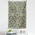 thumbnail image 1 of Turkish Pattern Tapestry, Flowers in and Traditional Style, Fabric Wall Hanging Decor for Bedroom Living Room Dorm, 5 Sizes, Earth Yellow Slate Blue, by Ambesonne, 1 of 1