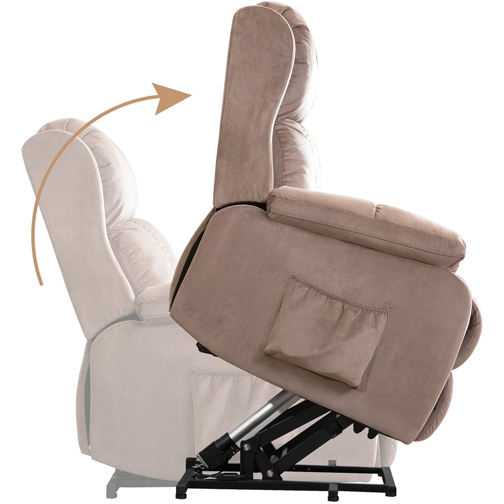 Kepooman Soft Fabric Upholstery Power Lift Chair with Remote for Living Room, Beige Kepooman Soft Fabric Upholstery Power Lift Chair with Remote for Living Room, Beige