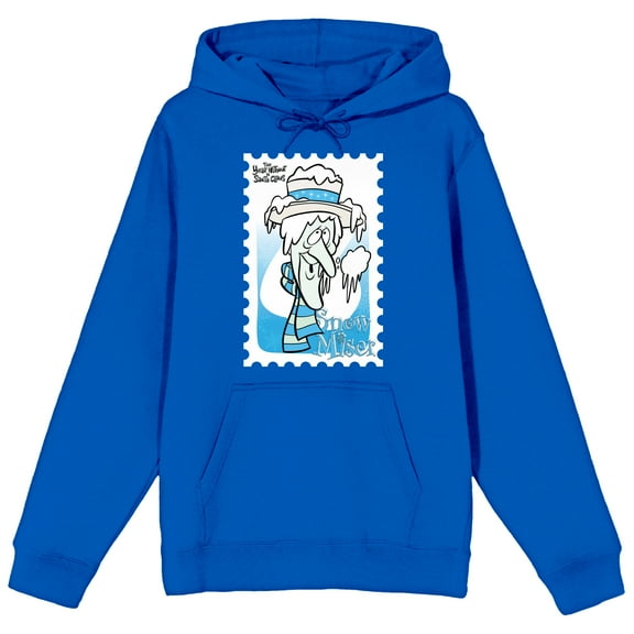 The Year Without Santa Claus Snow Miser Men's Royal Blue Graphic Hoodie-Large