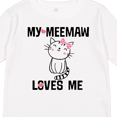thumbnail image 4 of Inktastic My Meemaw Loves Me Girls Gift Girls Long Sleeve Toddler T-Shirt, 4 of 5