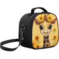 thumbnail image 2 of Giraffe Kids Lunch Bag Sets with Utensil Bag Pouch for Boys Thermal Free Adjustment of Shoulder Strap Length 50-120Cm Thermal Lunch Box Set Removable and Switchable Portable Mode, 2 of 5