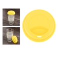 thumbnail image 4 of Cubierta redonda de silicona para taza, antipolvo, a prueba de , reutilizable, succión, resistente al calor, Universal para té, café, , taz amarillo Sunnimix tapa de la taza de café, 4 of 10