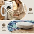 thumbnail image 5 of ODIKA 8'x10' Washable Area Rug Non-Shedding, Easy Care, Turtle Ocean Underwater Tropical Coral Reef Animal Scene Sea Flowing Dynamic for King Size Bedroom Under Bed, Master Suite, 5 of 7
