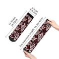 thumbnail image 2 of Uemuo Snake And Rose Printed Crew Socks, Moisture-Wicking Socks, Athletic Socks for Men Breathable Cushion Socks Casual Sport Socks for Running Traveling, 2 of 6