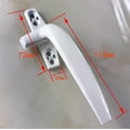 thumbnail image 3 of Lockable Window Handle Handle Door Window Aluminum Alloy Screw Left Fixed Grip・沓lack・・4*2cm, 3 of 5