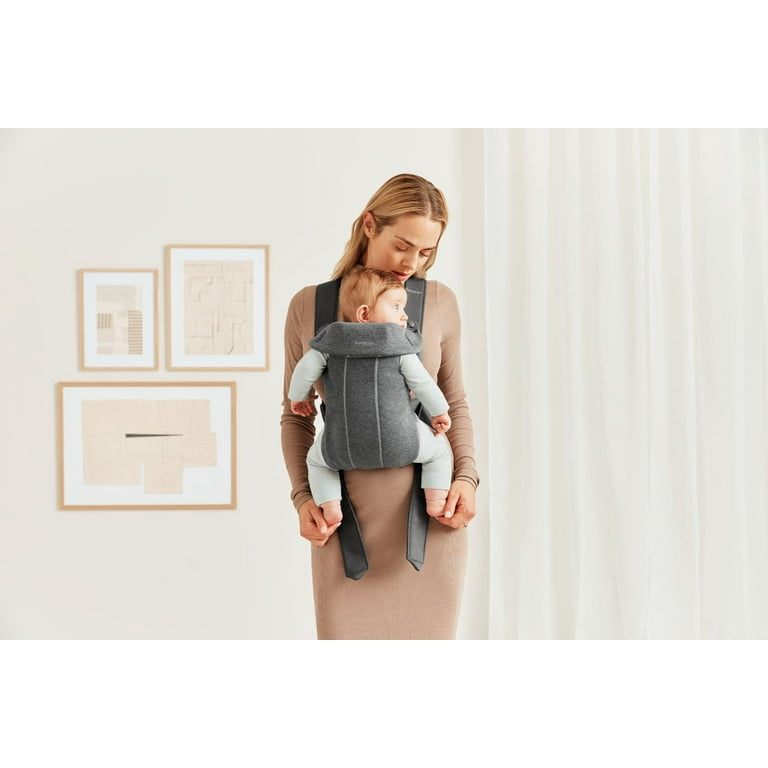 Porte-bébé Mini 3D Jersey Babybjorn - Gris Anthracite