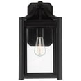 thumbnail image 4 of Franklin Iron Works Rockford Rustic Farmhouse Outdoor Wall Light Fixture Black 16 1/4" Clear Beveled Glass for Post Exterior Barn Deck House Porch, 4 of 8