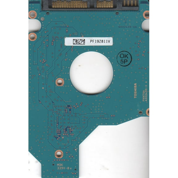MK5055GSX, HDD2H21 F VL01 T, G002439-0A, Toshiba 500GB SATA 2.5 PCB