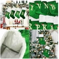 thumbnail image 6 of 18 Inches Monogrammed Green Christmas Stockings, Super Soft Large Monogram Stockings, Green Letter Stockings for Christmas Holiday Xmas Gift, 6 of 8
