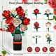 thumbnail image 4 of Set de construcción EXCOUP Flower Bouquet con 841 bloques y jarrón, 4 of 7