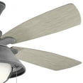 thumbnail image 2 of 310181WZC Kichler Lighting Seaside - Ceiling Fan with Light Kit - 54 inches wide-Weathered Zinc Finish, 2 of 6