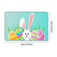 thumbnail image 3 of Easter Welcome Door Mat Happy Easter Rabbit Rugs Indoor Outdoor Doormats for Front Door Bathroom Non Slip Washable Doormats for Home Easter Day Decoration, 15.7 x 23.6 inch, 3 of 8