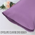 thumbnail image 5 of Unique Bargains Silky Satin Pillow Cases Covers Set of 2 Purple Queen, 5 of 8