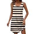 thumbnail image 6 of Ytndtr Summer Dress for Womens 2026 Crew Neck Sleeveless Tank Sundress Casual Beach Vacation Mini Dress, 6 of 7
