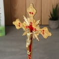 thumbnail image 4 of SPRING PARK Antique Gold Cross INRI Catholic Altar Standing Religious Crucifix Base, 4 of 7