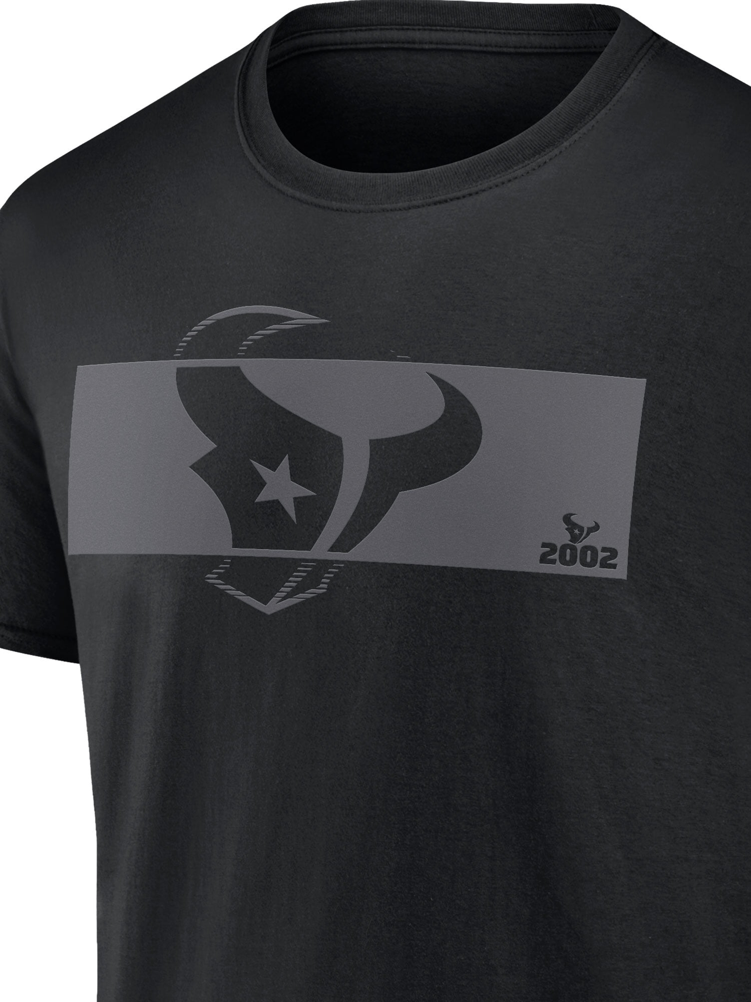 NFL Houston Texans Men's Cotton Black Short Sleeve T-Shirt