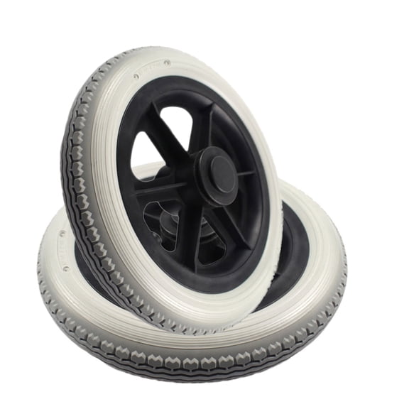 12 1/2x2 1/4 Solid Wheel 12 Inch PU Tire Inflation-Free Wheel for Manual Wheelchair Rear Wheel Parts