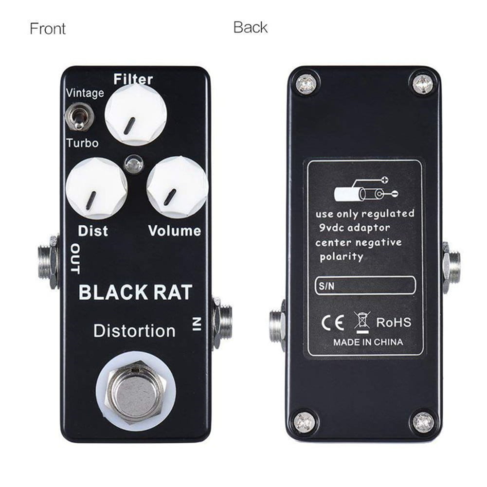 Mosky Black RAT Distortion Mini Gitarreneffektpedal Q3L5 