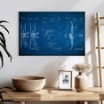 thumbnail image 3 of Elephant Stock Airplane Blueprint Wall Art - Horizontal Canvas Wall Art - Living Room Wall Decor - Patent Canvas - Blue And White Decor - 24" x 16", 3 of 8