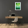 thumbnail image 3 of Yakubovitch, Azriel 17x24 White Modern Wood Framed Museum Art Print Titled - Green Glass #14, 3 of 4