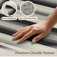 thumbnail image 6 of ODIKA Layering Bold Tone Bands Symmetrical Abstract Stripe Striped Non-Slip Low Profile for Guest Room, Lounge, Apartment, 6 of 7