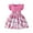 Pink, variant on CHEEREAM Toddler Girl Floral Dress Ribbed Ruffle Sleeve Flower Print Casual Sundress Kids Summer Dresses Size 3-8 Years Blue 2 Years