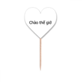 thumbnail image 1 of Hello World Vietnamese Art Deco  Fashion Toothpick Flags Heart Lable Cupcake Picks, 1 of 3