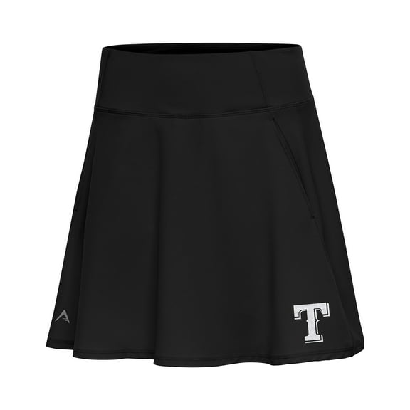 Women's Antigua Black Texas Rangers Chip Skort