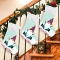 thumbnail image 7 of Coolnut 17.7 Inch Christmas Stockings, 1 PCS Winter Christmas Gnomes Snowflakes Presonalized Large Stocking Sock for Family Holiday Xmas Party Decorations, 7 of 7