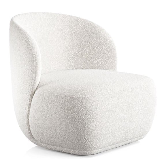 World Mod AL10395 Tuva Lounge Chair, White