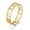 Gold, variant on Roman Numerals Hollow Out Stainless Steel Statement Band Ring Fashion Jewelry