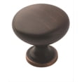 thumbnail image 1 of 50 Pack Amerock  Round Oil Rubbed Bronze Cabinet Hardware Knob 1-3/16 inch Diameter, 1 of 5