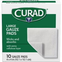 Medline Curad Pro-Gauze Pad Bandages - Pack of 10