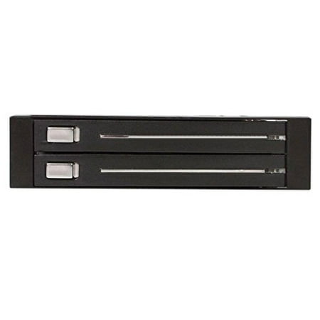 Sata Hot Swap Drive - StarTech.com 2 Drive 2.5in Trayless Hot Swap SATA Mobile Rack Backplane - Dual Drive SATA Mobile Rack Enclosure for 3.5 HDD
