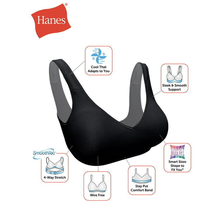 Buy Hanes Signature Women's Comfort Evolution Wireless Bra, W796 Online at  desertcartOMAN