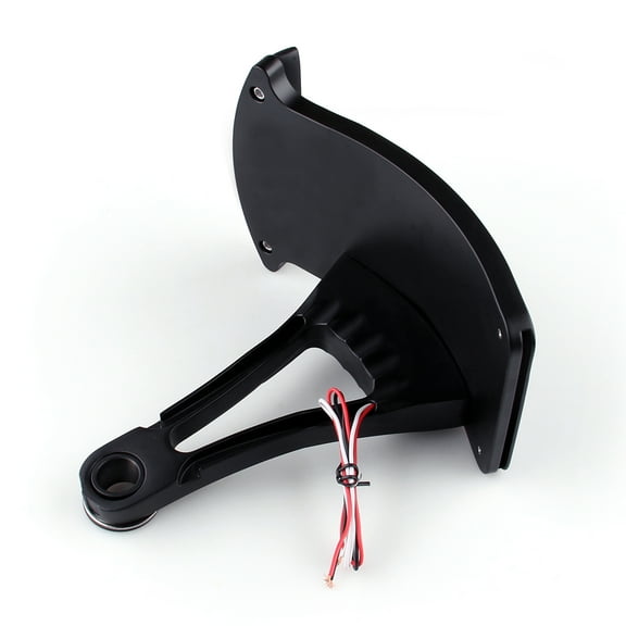 Side Axle Mount Black Billet License Plate Bracket Taillight Led Fit for Harley BLK