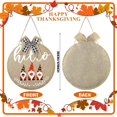 thumbnail image 2 of Rustic Hello Sign Fall Gnome Front Door Hanger Round Burlap Autumn Gnome Sign Welcome Sign for Farmhouse Porch Autumn Front Door Decoration, 2 of 7
