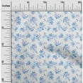 thumbnail image 2 of oneOone Cotton Silk Blue Fabric Floral Dress Material Fabric Print Fabric By The Yard 42 Inch Wide, 2 of 4