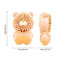 thumbnail image 2 of Handheld Portable Turbo Fan with Ice Cooler, Speed Rechargeable Personal Fan Small Pocket Fans for Travel/Outdoor/Home/Office(Yellow), 2 of 8