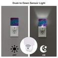 thumbnail image 2 of KLL Purple and Green Glitter for Night Lights,Auto Sensor Night Lamp Plug in Night Light with Dusk-to-Dawn Light Sensor LED Nightlightfor Adults & Kids Room/Bedroom/Hallway, 2 of 7